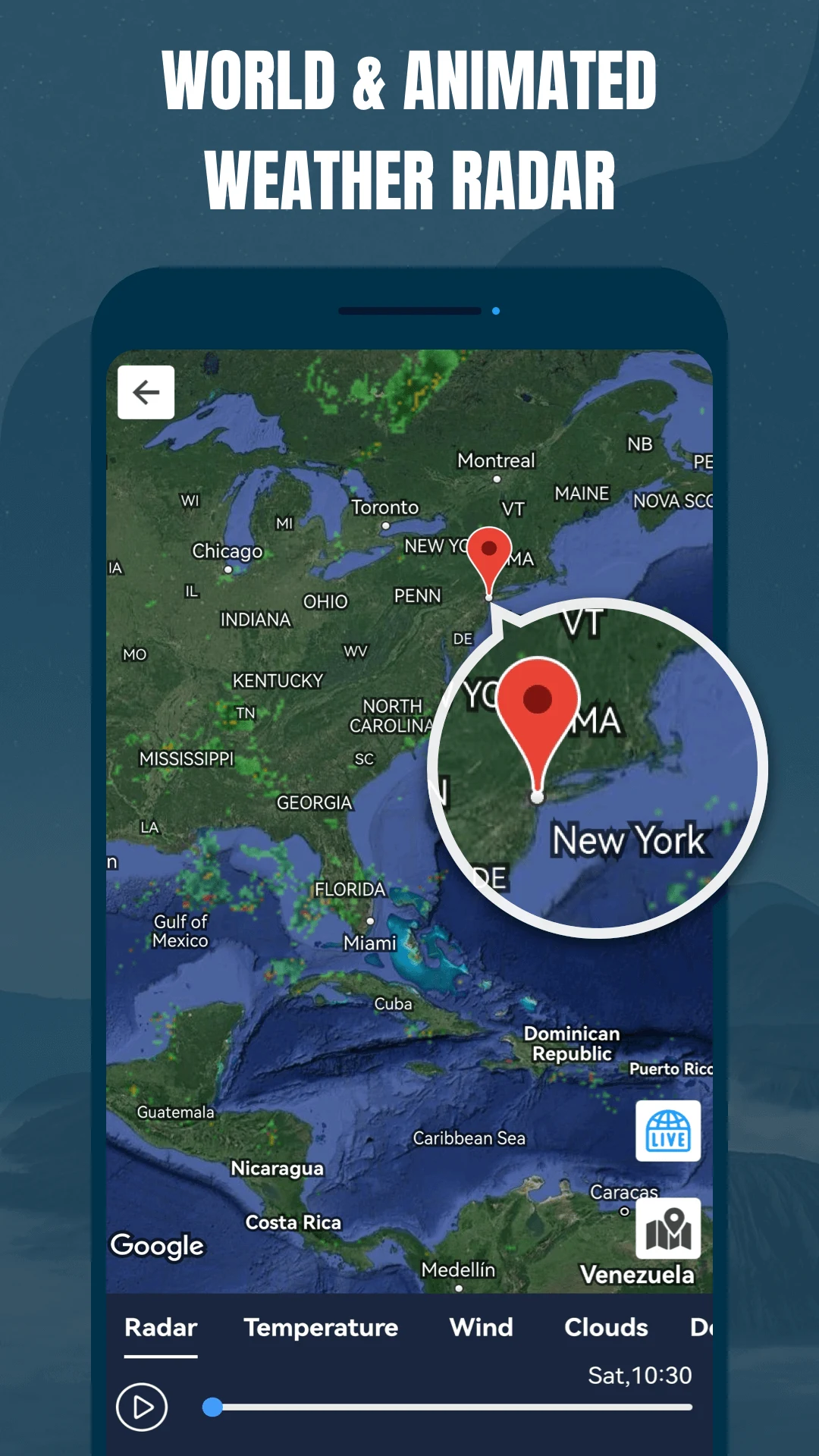 Z Weather & Widget, Radar screenshot